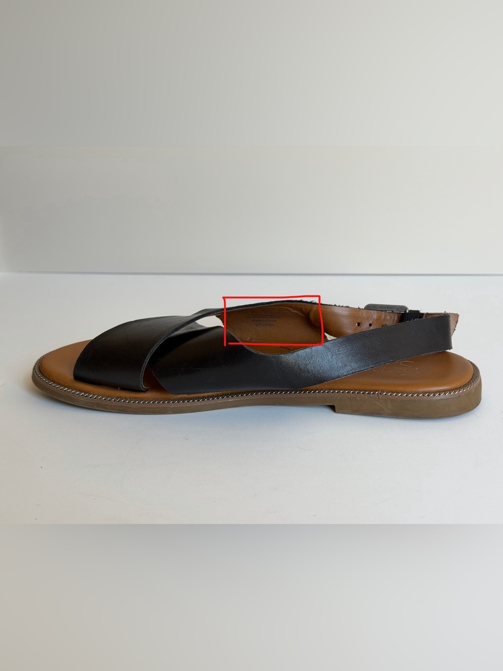 Franco Sarto Black Crisscross Slingback Sandals - Picture 6 of 7